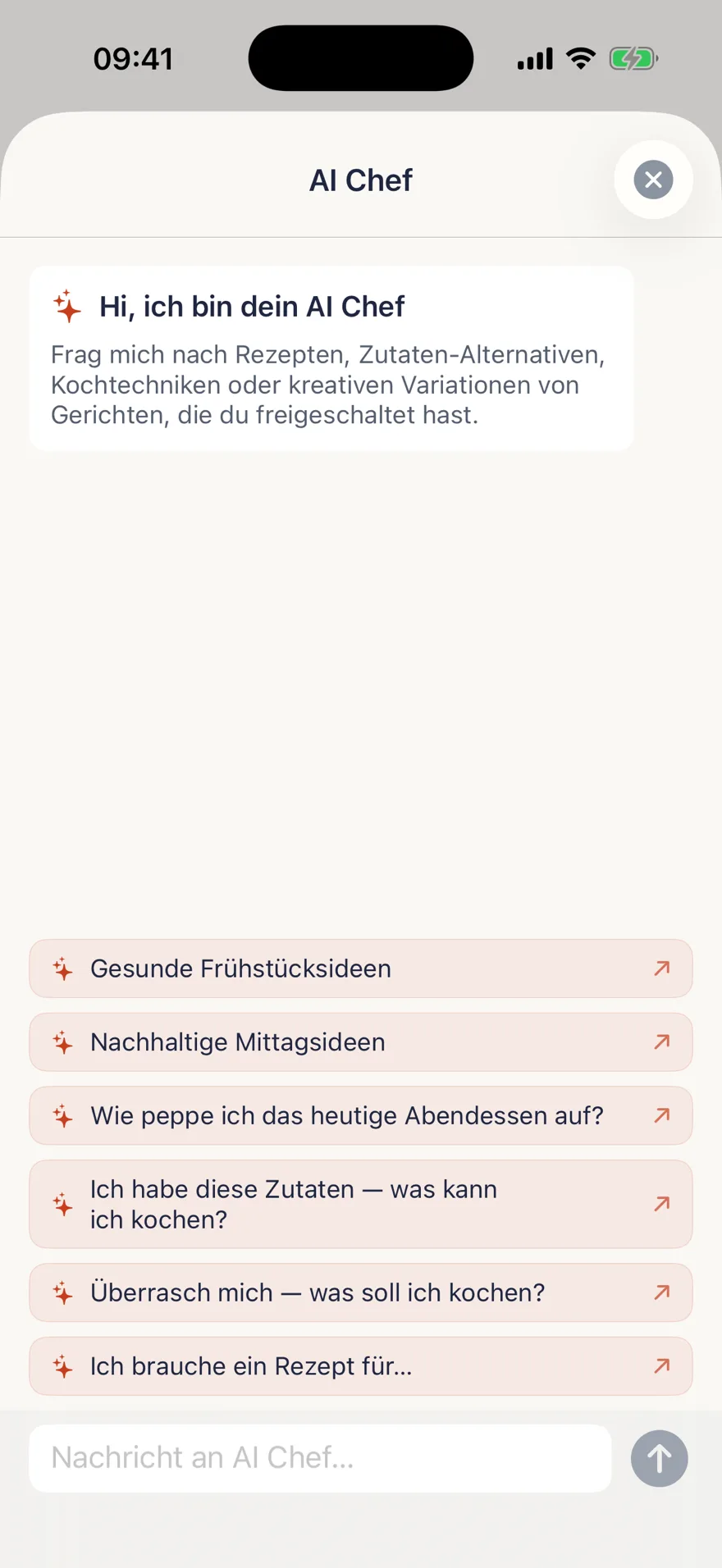 TSTE App: KI-Koch mit Rezept-Chat